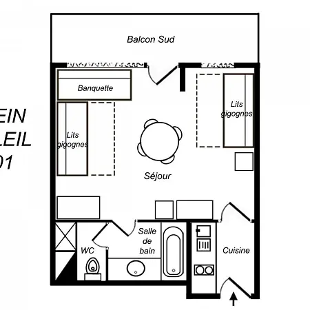 Apartment Lumineux Skis Aux Pieds Avec Balcon Et Wi-fi - Fr-1-182-8 *